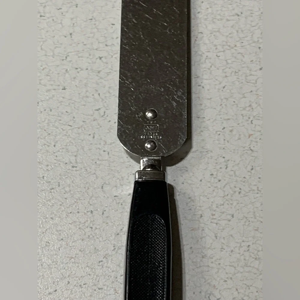 EKCO Flat Cake Frosting Spreader Vintage USA Stainless Steel 12” Mid-century MCM